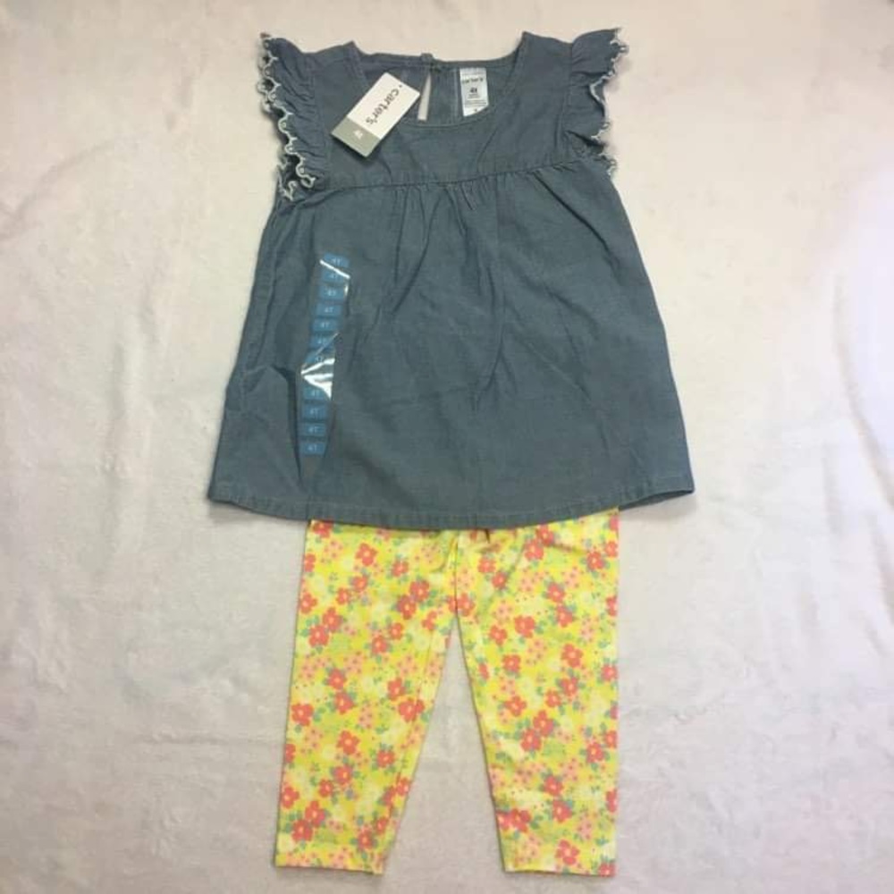 NWT Carter’s girls summer outfit 4T